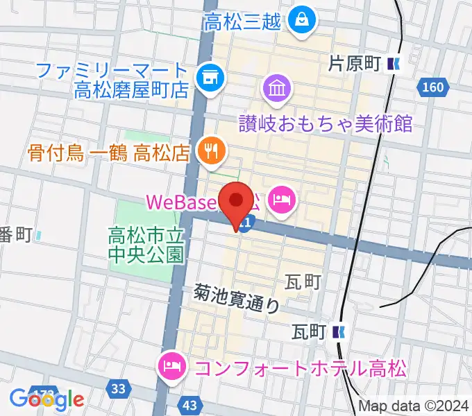 高松DIMEの地図