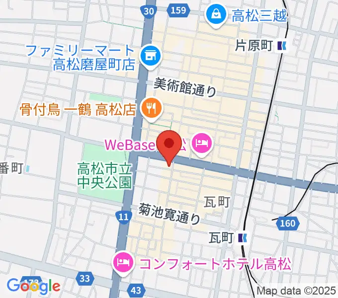 高松DIMEの地図