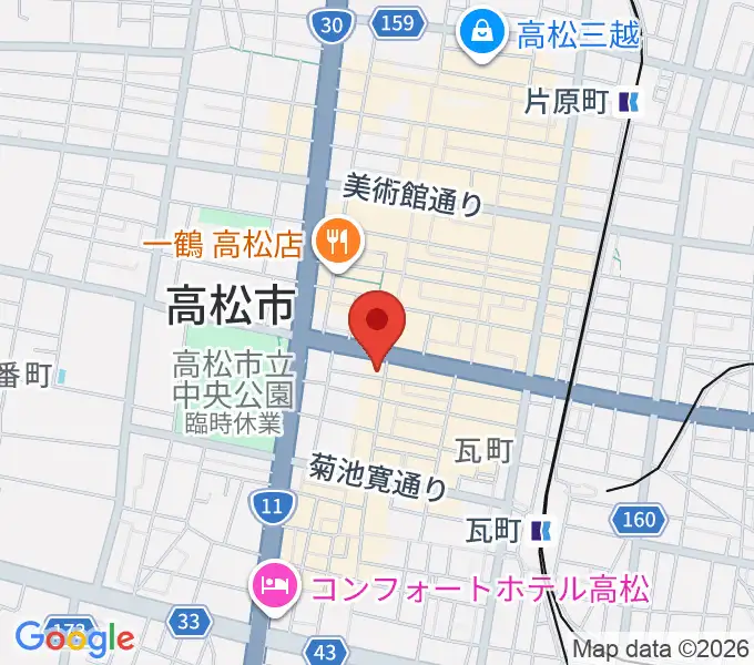 高松DIMEの地図