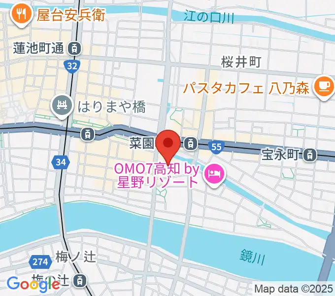 高知市文化プラザ かるぽーとの地図