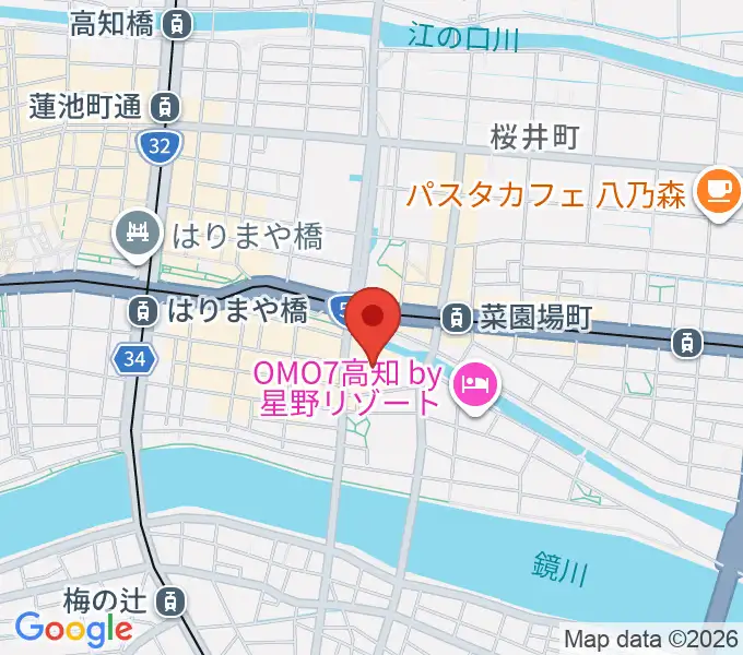 高知市文化プラザ かるぽーとの地図