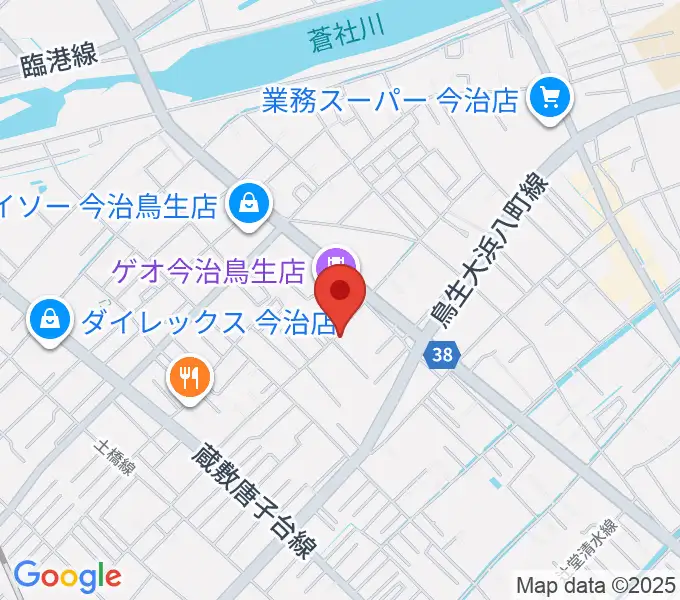今治ジャムサウンズの地図