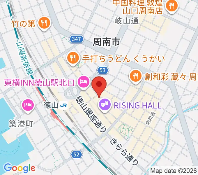 周南ライズの地図