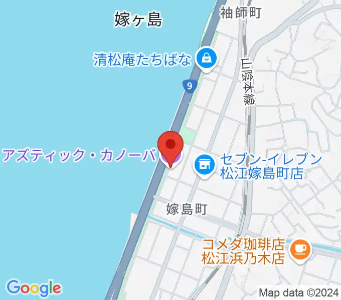 松江アズティックカノーバの地図