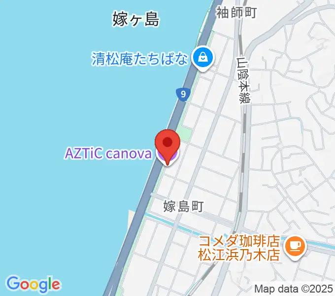 松江アズティックカノーバの地図