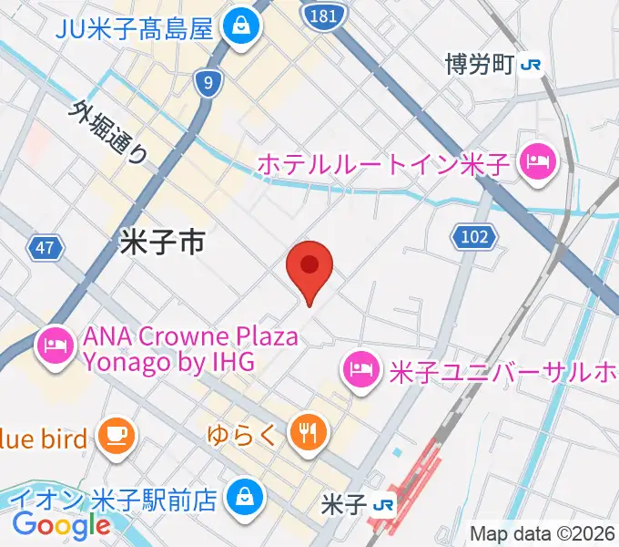 米子アズティックラフズの地図