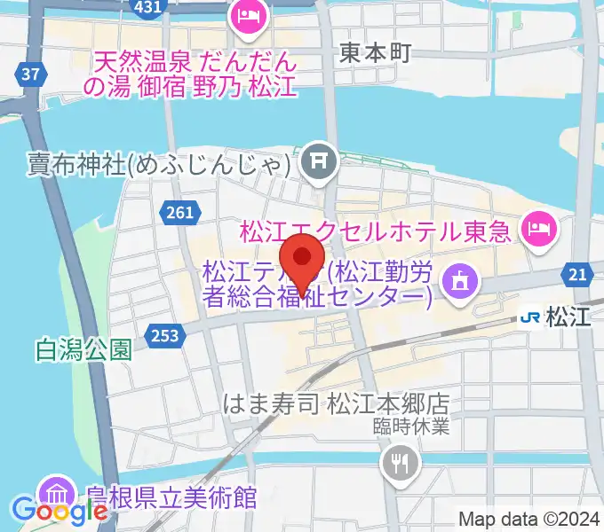 松江B1の地図