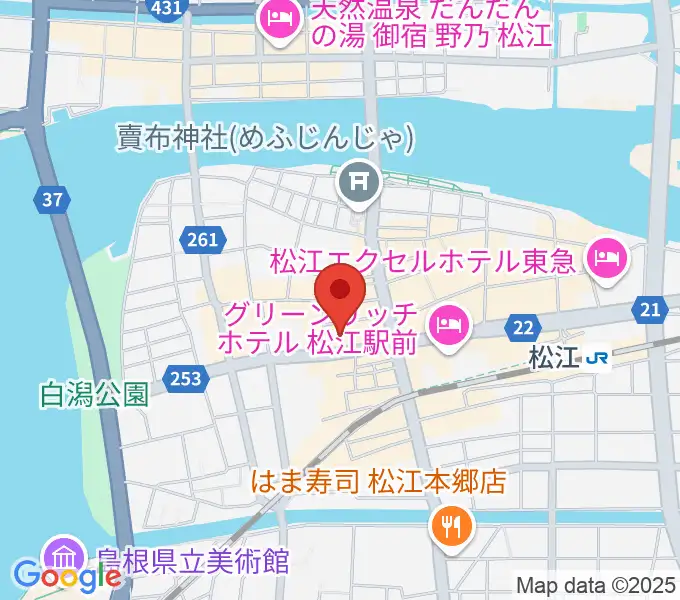 松江B1の地図