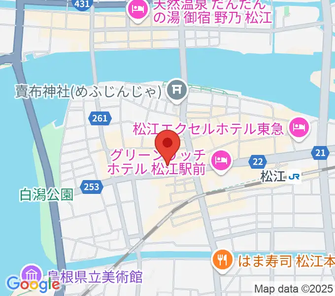 松江B1の地図