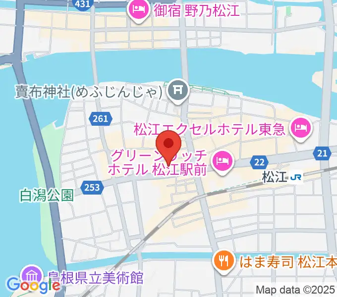 松江B1の地図