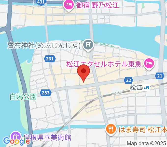 松江B1の地図