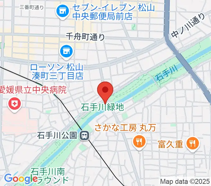 松山サロンキティの地図