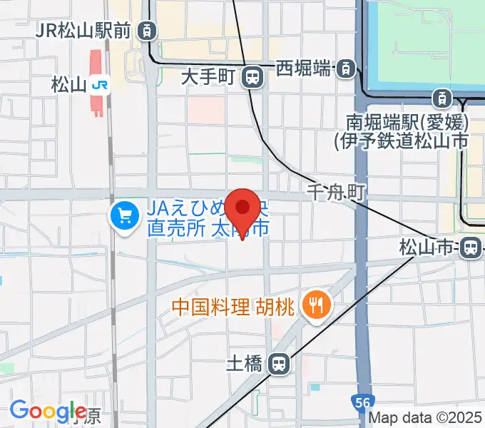 松山市総合コミュニティセンターの地図