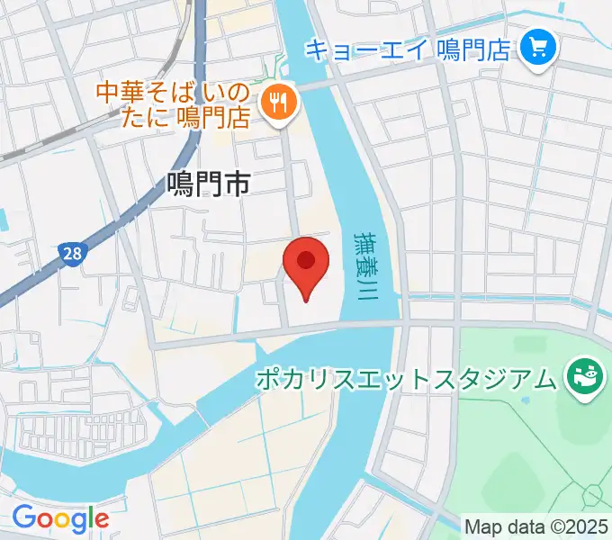 鳴門市文化会館の地図