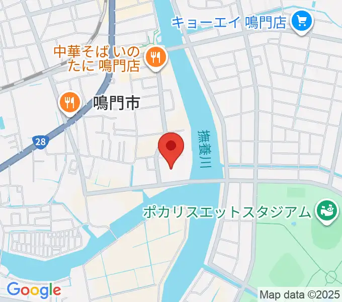 鳴門市文化会館の地図