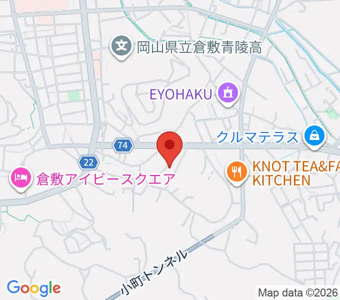 倉敷音楽舘の地図