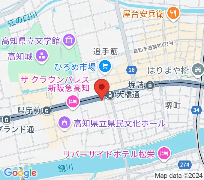 ラ・ヴィータホールの地図