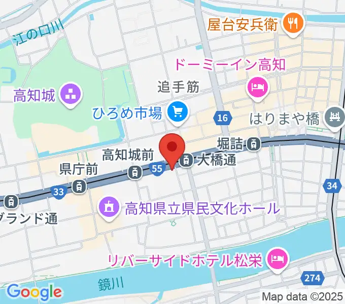 ラ・ヴィータホールの地図