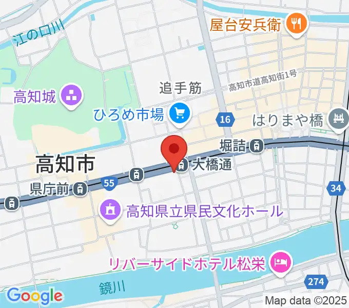 ラ・ヴィータホールの地図
