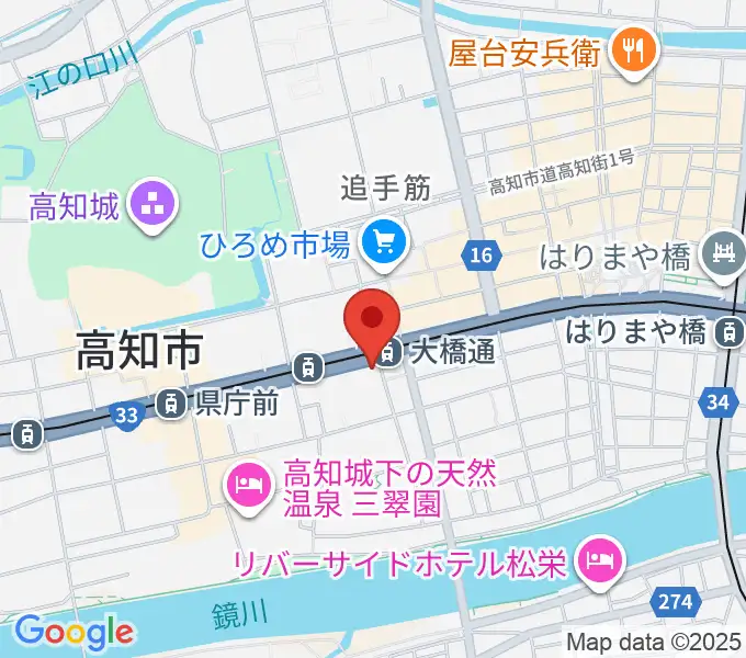 ラ・ヴィータホールの地図