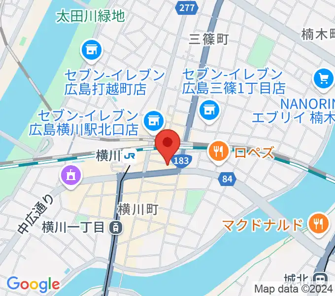 横川アップルジャムの地図