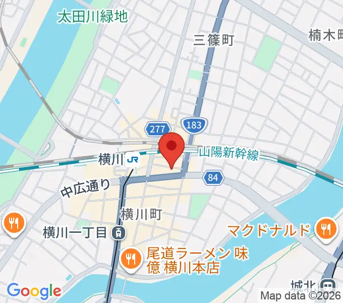 横川アップルジャムの地図