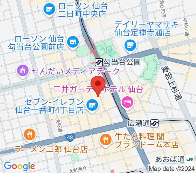 仙台KABOの地図