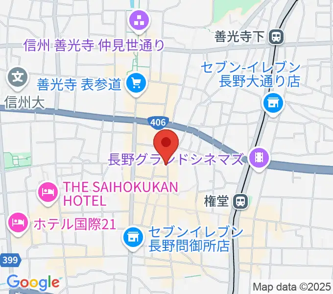 権堂ネオンホールの地図