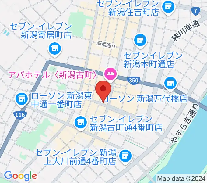 新潟GOLDEN PIGSの地図