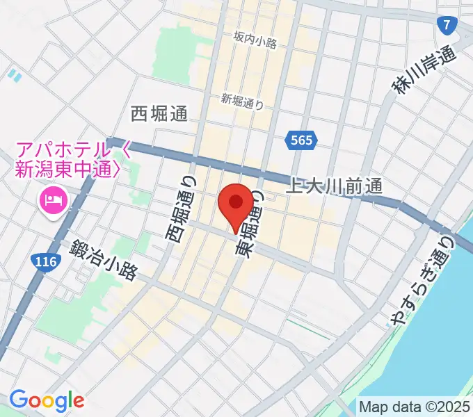 新潟GOLDEN PIGSの地図