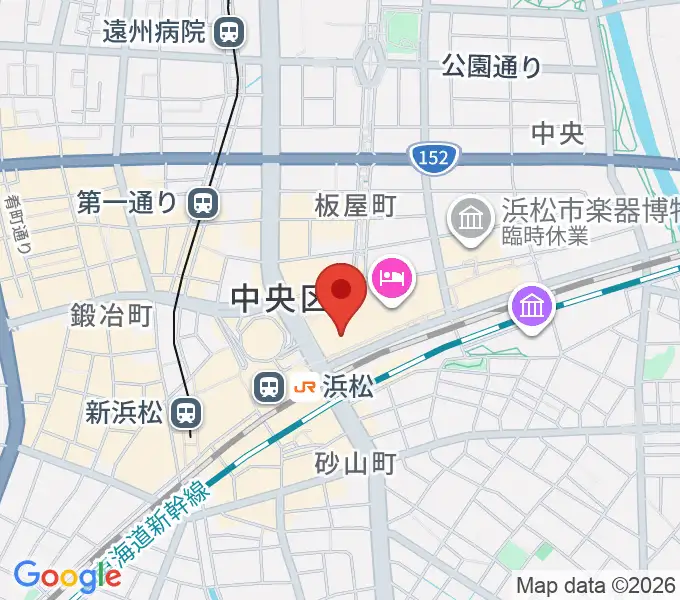 アクトシティ浜松の地図