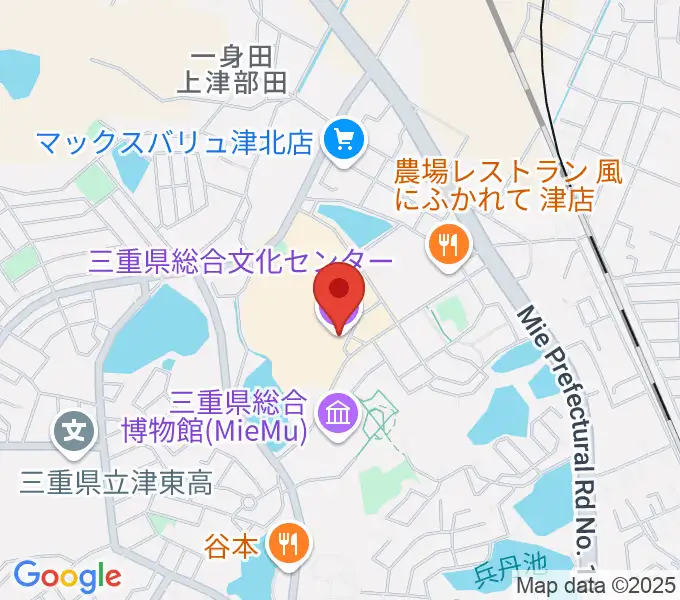 三重県文化会館の地図
