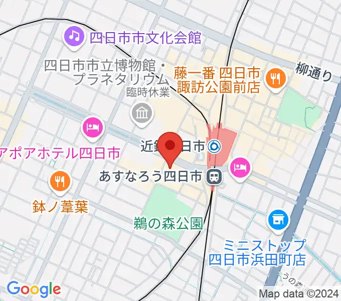 四日市CLUB CHAOSの地図