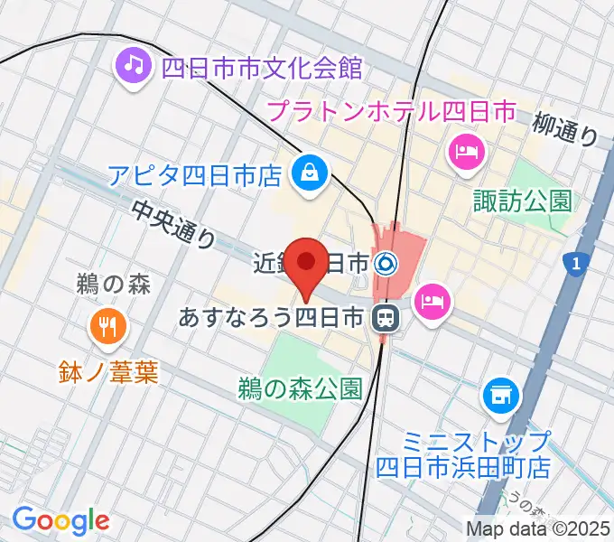 四日市CLUB CHAOSの地図
