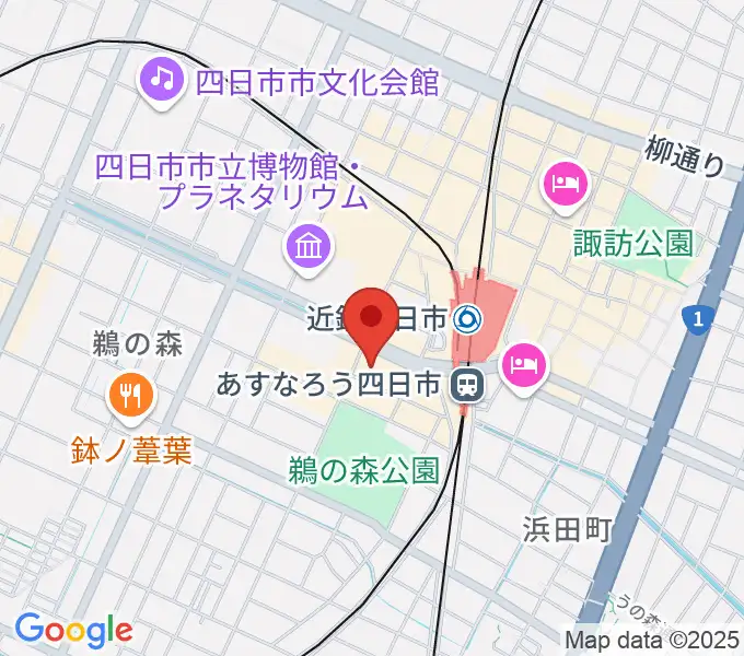 四日市CLUB CHAOSの地図