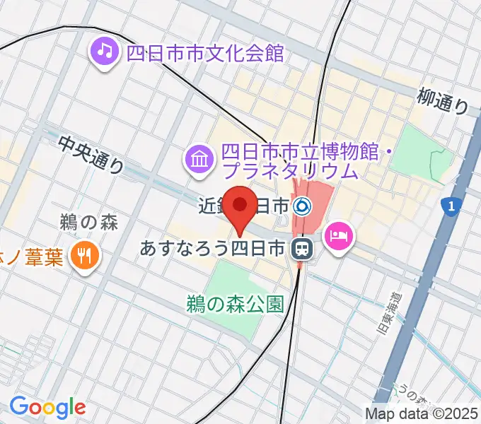 四日市CLUB CHAOSの地図