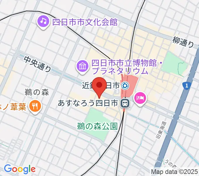 四日市CLUB CHAOSの地図