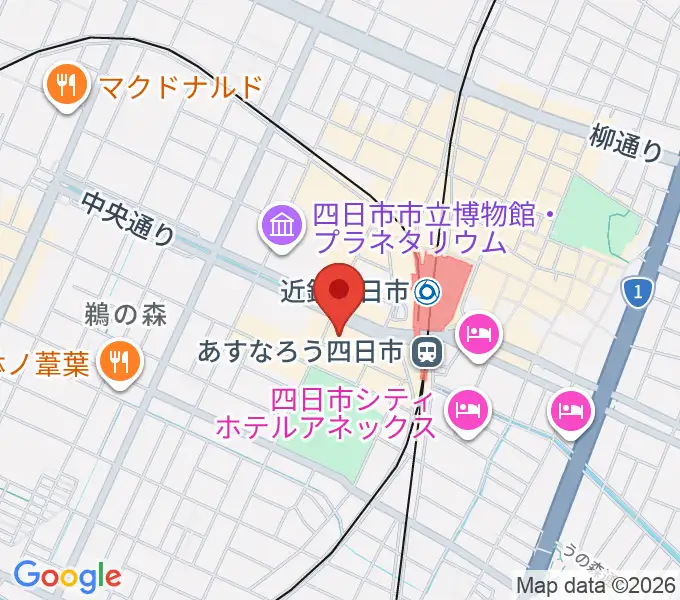 四日市CLUB CHAOSの地図