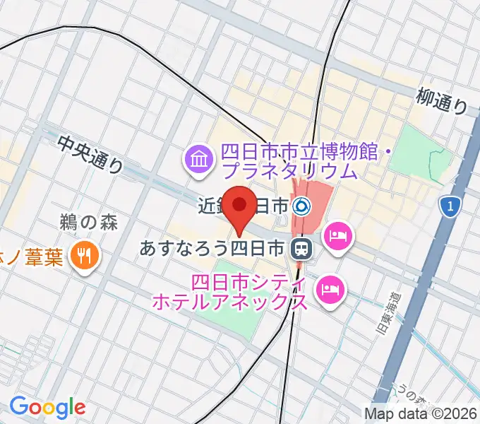 四日市CLUB CHAOSの地図