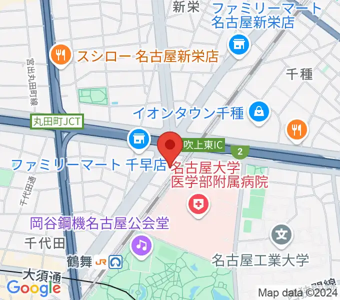 鶴舞DAYTRIPの地図