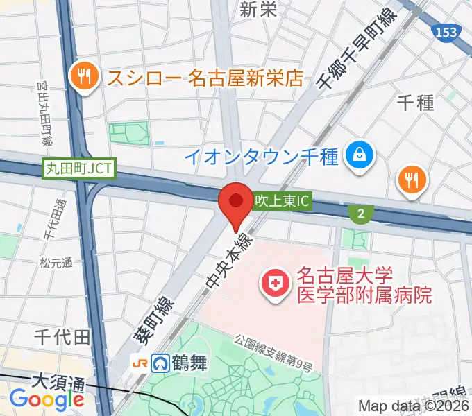 鶴舞DAYTRIPの地図