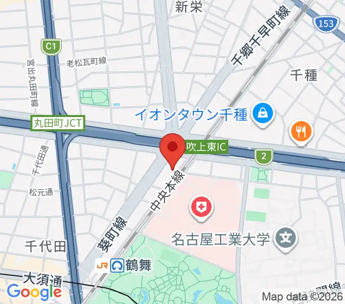 鶴舞DAYTRIPの地図
