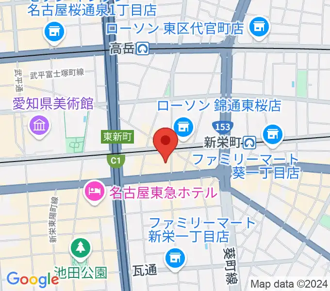 新栄DAYTRIVEの地図