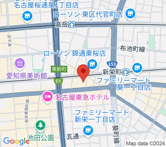 新栄DAYTRIVEの地図