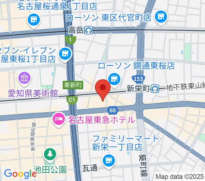 新栄DAYTRIVEの地図