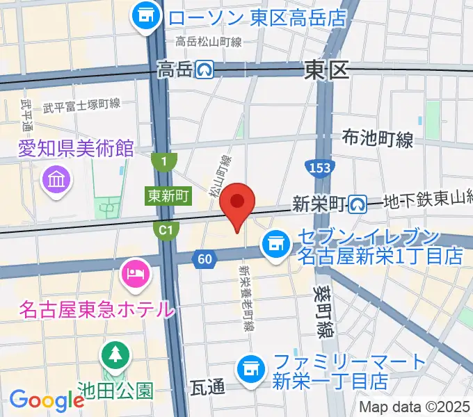 新栄DAYTRIVEの地図