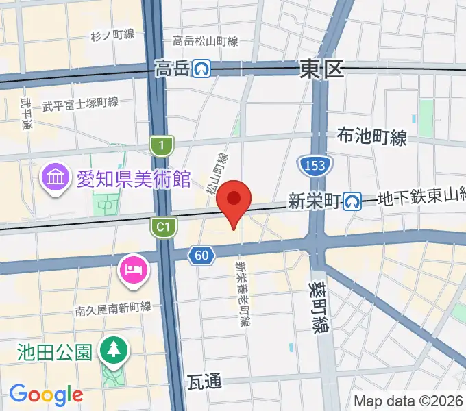 新栄DAYTRIVEの地図