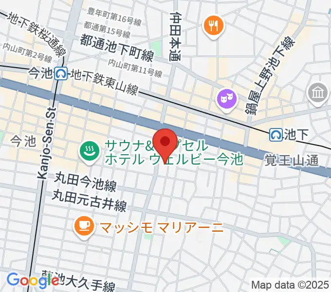 Art＆MusicSpace 源の地図