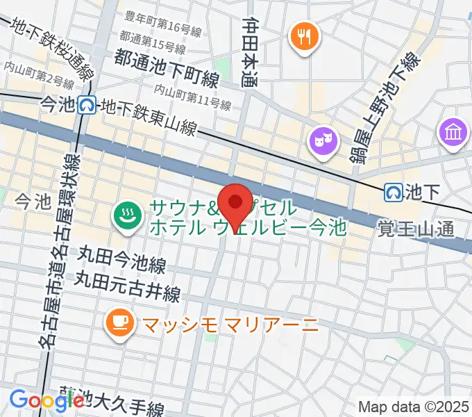 Art＆MusicSpace 源の地図