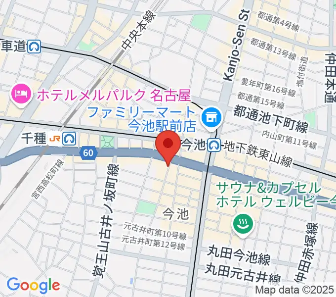 今池TOKUZOの地図